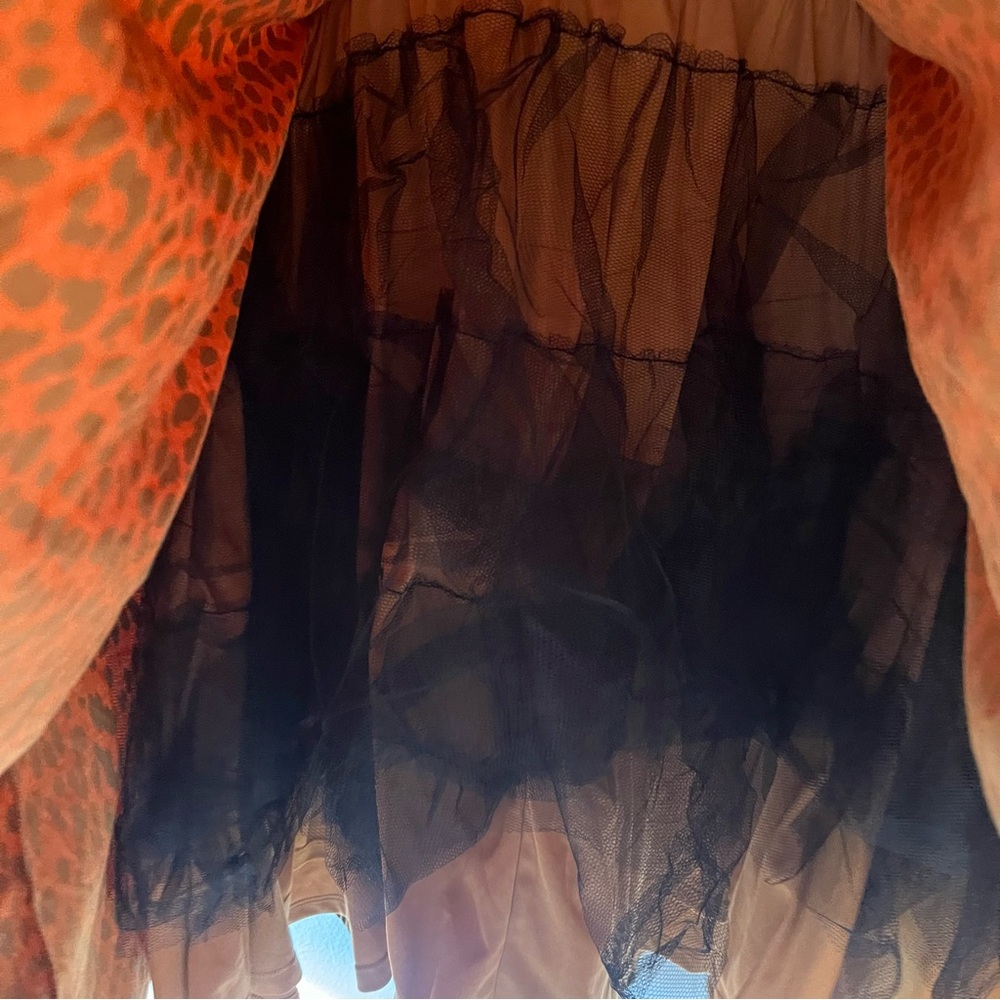 NWT Betsey Johnson x Torrid Mini Puff Sleeve Skater Dress Animal Print Size 3X - Picture 7 of 10